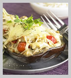 Roast Aubergine with Creamy Goat&rsquo;s Cheese and Emmental